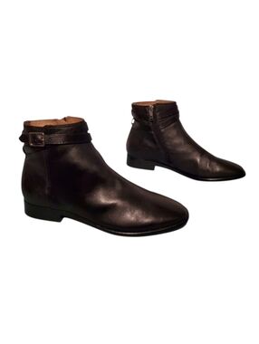 J. Jill Black Leather Zip Ankle Booties Women's Size 9.5M